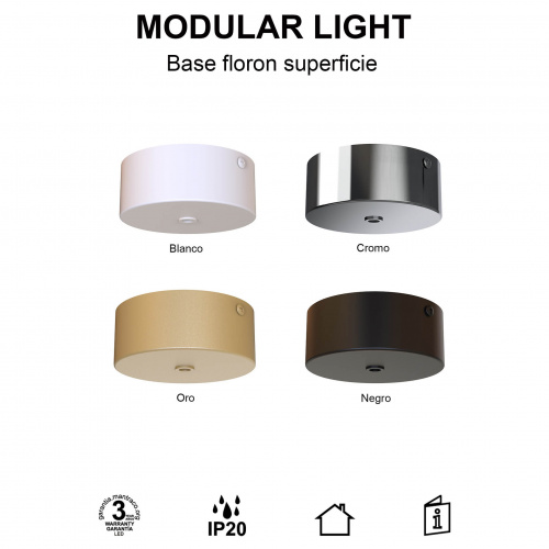 9355 Основание потолочное 1L MODULAR LIGHT FLORONES